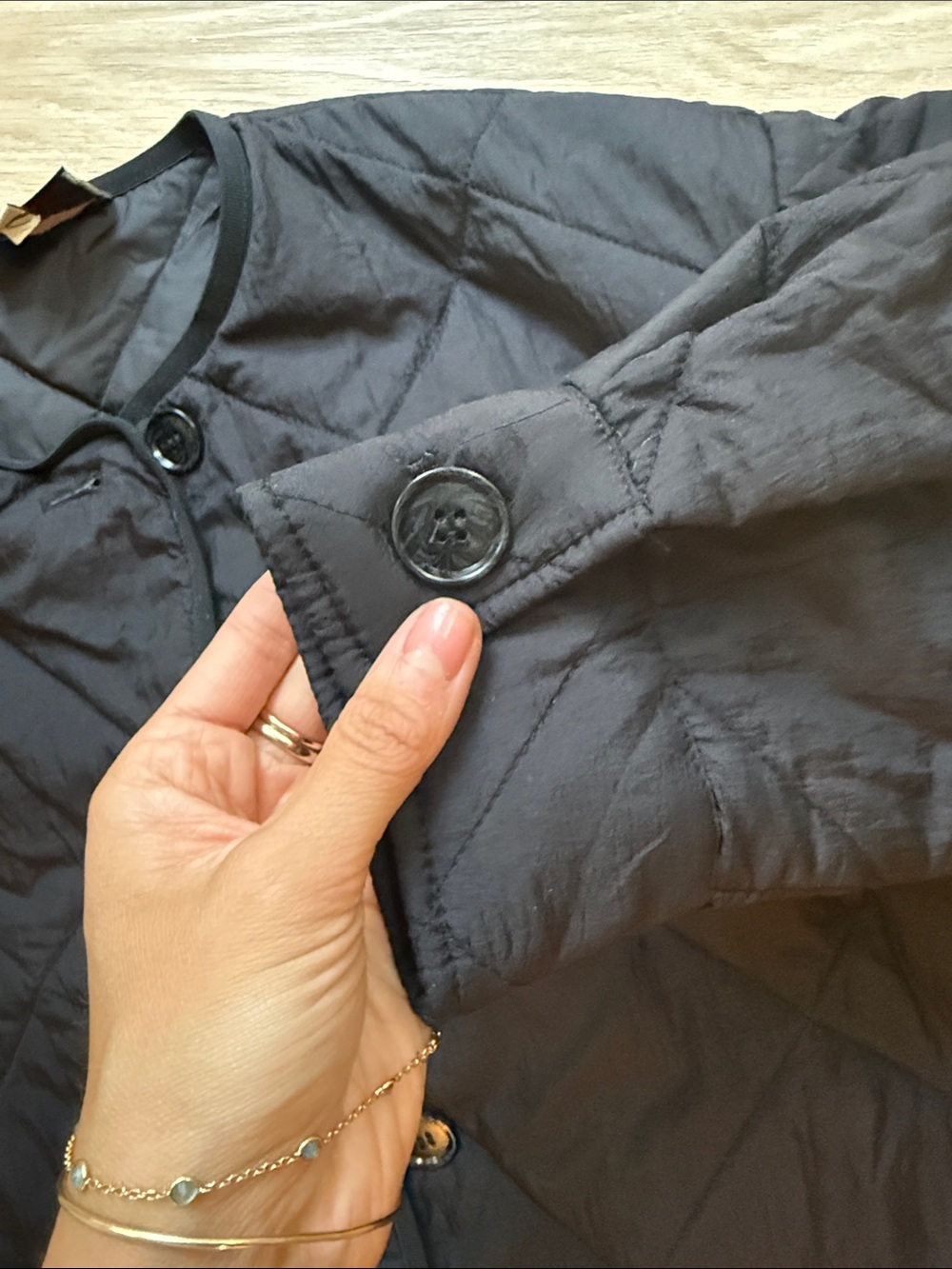 Tuckernuck Quilted Black Jacket - Picture 4 of 6